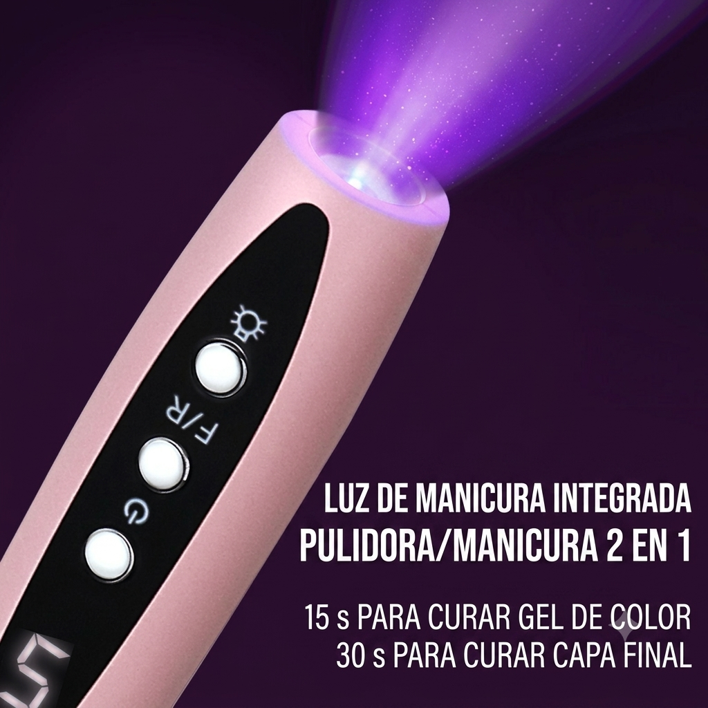 Pulidora de Uñas Inalámbrica LED | Bazarix Chile