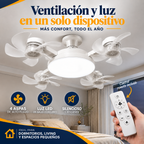 AirLumi™ Ventilador + Lámpara LED con control remoto