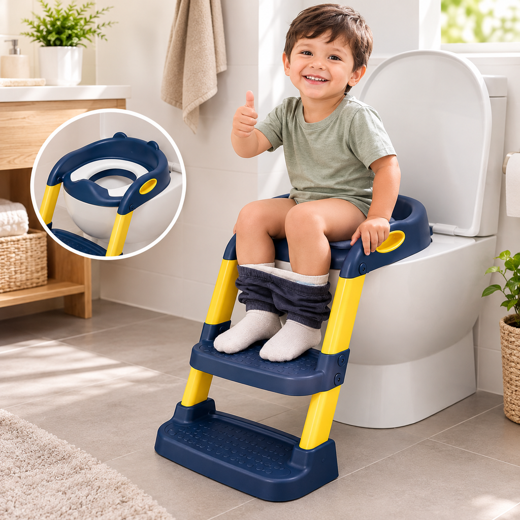 BañoFácil™  Asiento Adaptador Infantil con Escalera